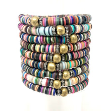 Dark Multicolor Clay bracelets