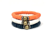 Game Day Clay Stack (Solid trio)-Navy, Orange and White
