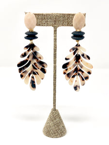 Tamara Acrylic Earrings | Tortoise