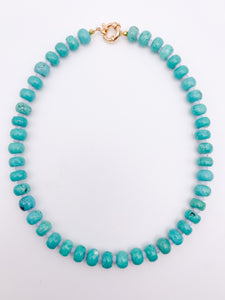 Turquoise + Agate Necklace