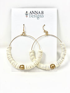 Evie Clay French Hooks | Ivory