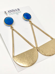 Darla Earrings-Blue