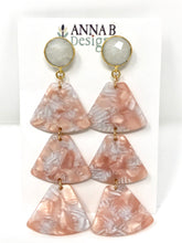 Libby Resin Earrings- Pink