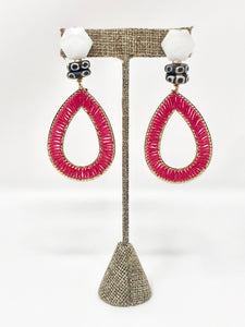 Grace Earrings- Magenta