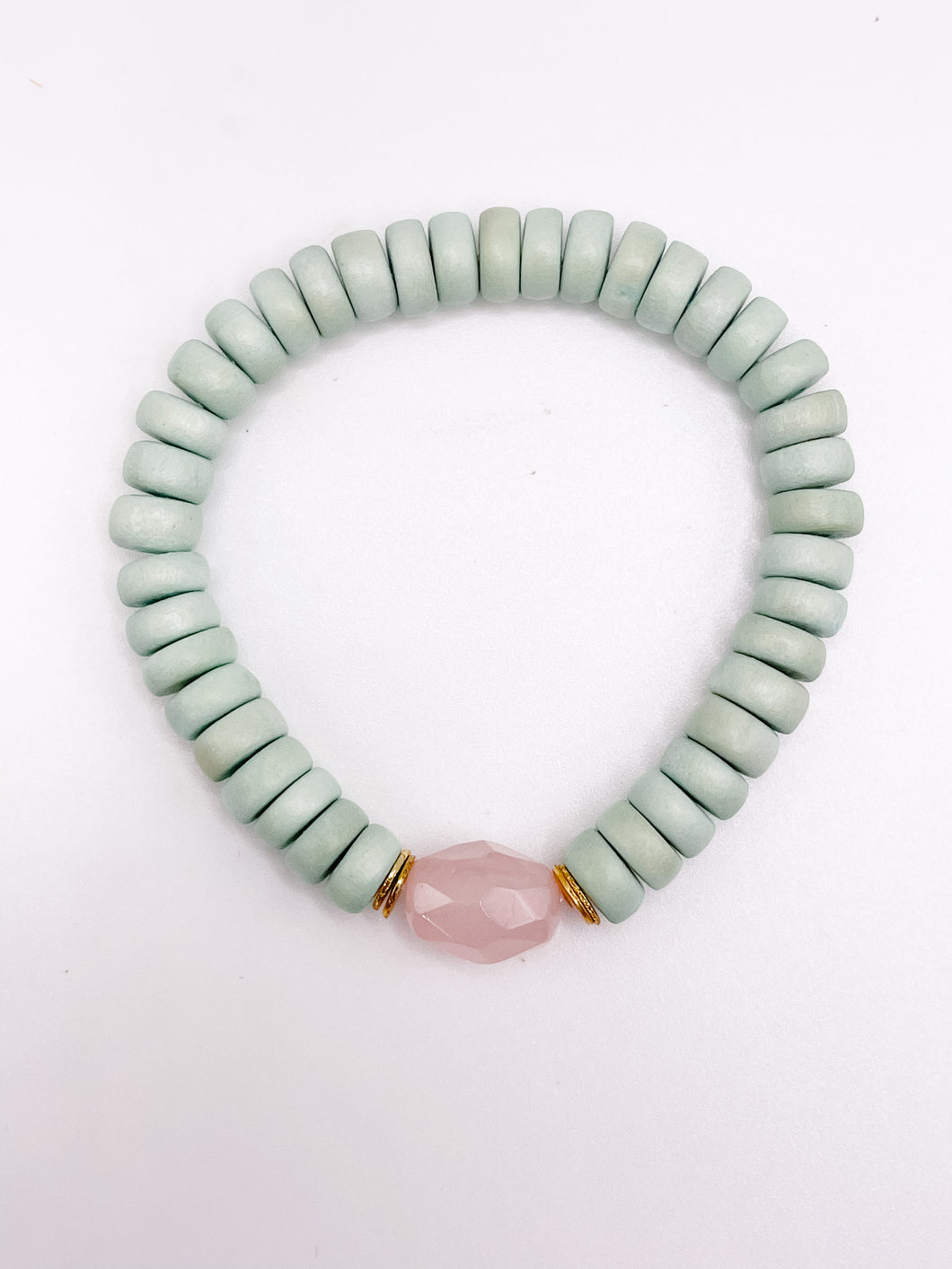 Wooden Stretch bracelet | Mint