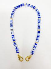 Clay Mask Necklace + Holder | Blue + White