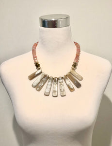 Buffalo Horn Bib Necklace