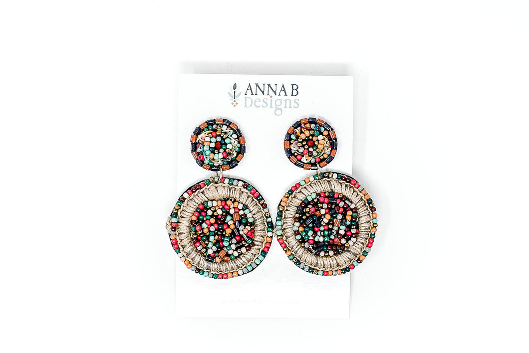 Josie Jute Beaded Earrings