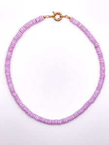 Pink Opal Heishi Necklace