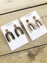 Blair Resin Earrings- Dark Gray