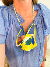 Faux Leather Mask Holder | Blue