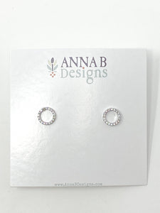 Pavé Circle Studs