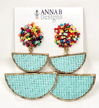 Mia Earrings-Aqua
