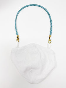 Faux Leather Mask Holder | Turquoise