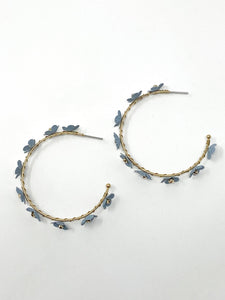 Clary Beaded Earrings | Gray
