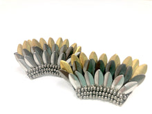 Aerin Beaded Earrings-Gold + Pewter + Silver