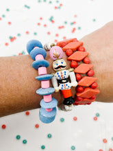 DeeDee Stretch bracelet | Aqua + Pink
