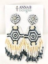 Audra Beaded Earrings- Ivory