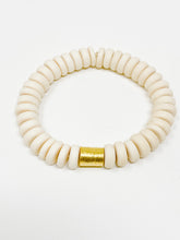 Wooden Stretch bracelet | Ivory