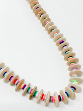 Multicolored clay necklace