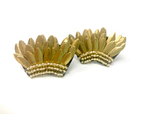 Aerin Beaded Earrings-Gold