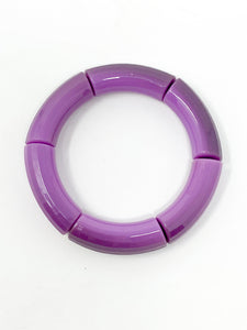 Acrylic Stretch Bracelets | Violet