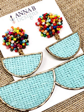 Mia Earrings-Aqua