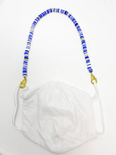 Clay Mask Necklace + Holder | Blue + White
