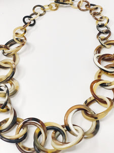 Buffalo Horn Link Necklace