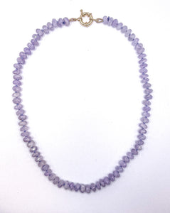 Amethyst Knotted Necklace