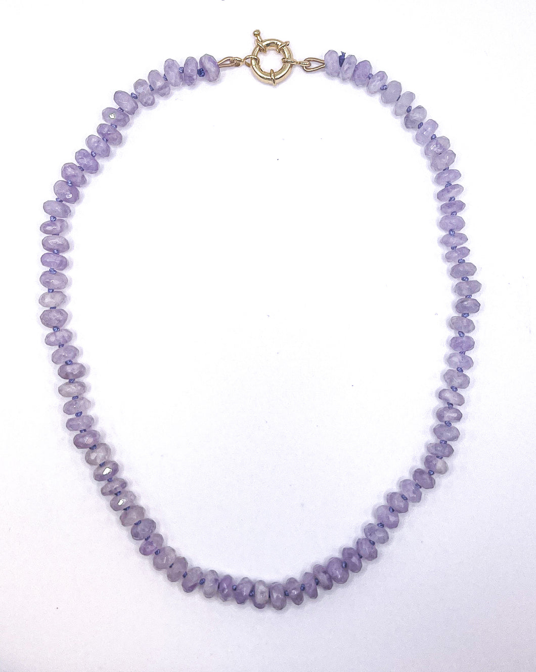Amethyst Knotted Necklace
