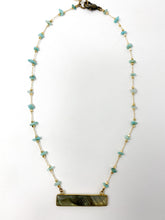 Melissa Rosary Chain Necklace-Amazonite