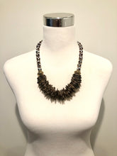 Brown and White Agate Necklace