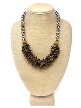 Brown and White Agate Necklace