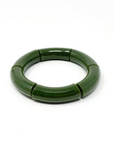 Acrylic Stretch Bracelets | Forest Green