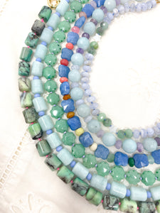 Amazonite and Jade necklace