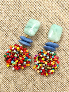 Poppy Beaded Earrings | Multi2