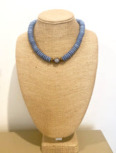African Pavé Glass Necklace-Blue
