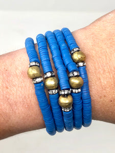 Royal Blue Clay bracelets