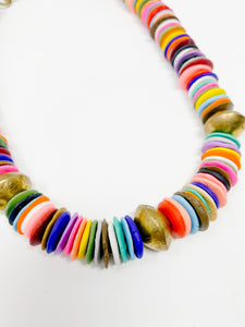Multicolored Clay Necklace