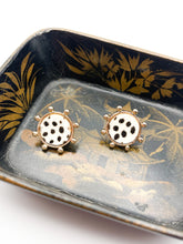 Polka Dot Pony Hair Studs