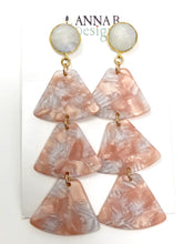 Libby Resin Earrings- Pink