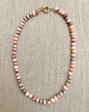 Orange Opal knotted necklace