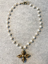 Pearl Necklace with Cross Pendant