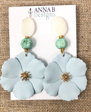 Bloem Floral Earrings | Powder Blue
