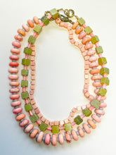 Citron and Coral Necklace