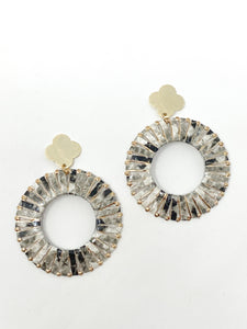 Eliza Woven Earrings | Gray