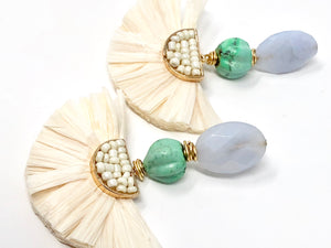 Nanette Flower Earrings- Cream