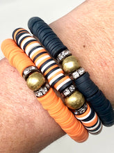Game Day Clay Stack (trio)-Navy, Orange and White