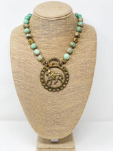 Peruvian Opal Horsebrass Necklace
